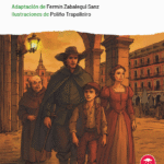 Pedro Capablanca y sus amigos caminan por la Plaza Mayor de Madrid en la cubierta del libro.